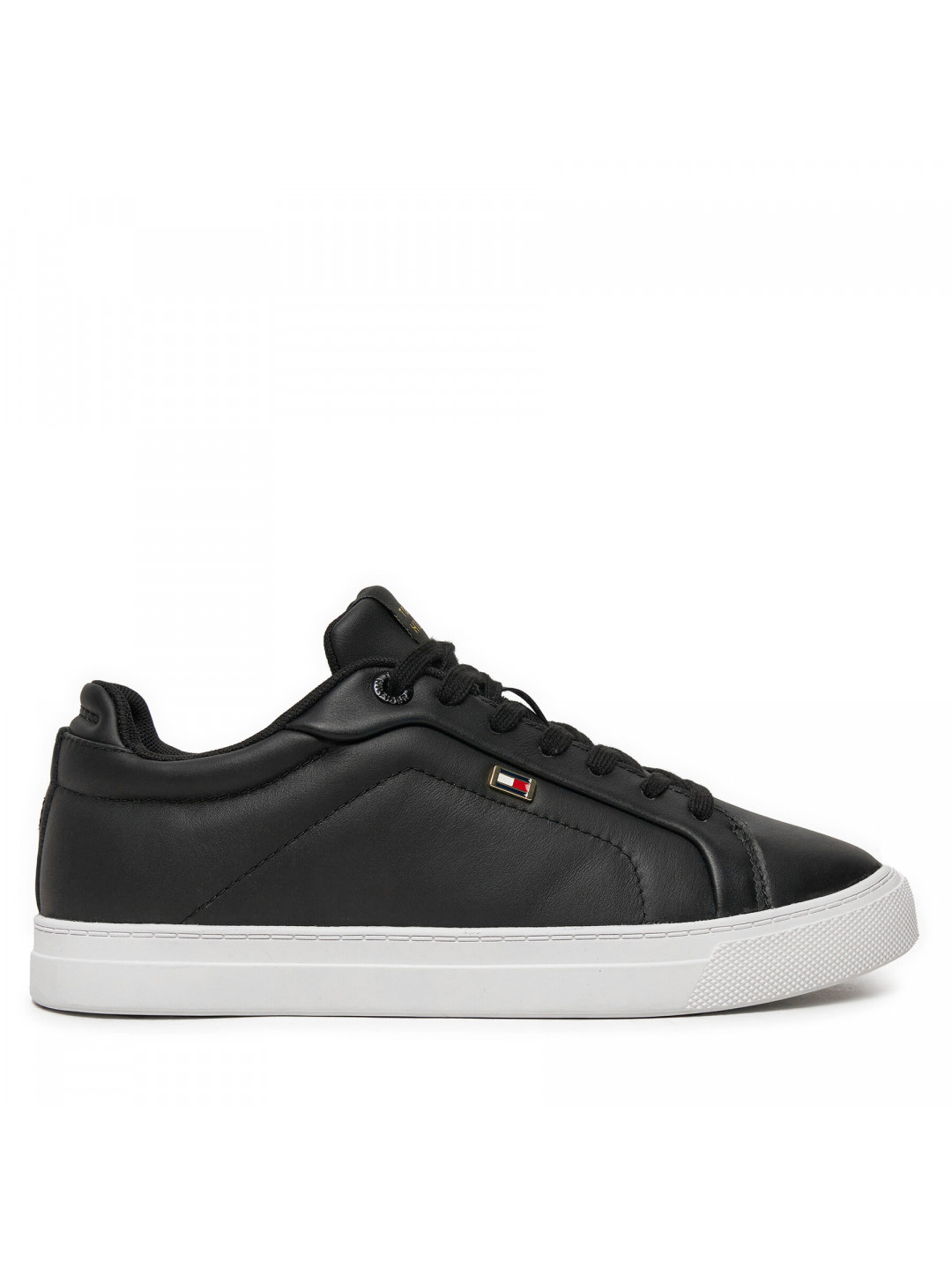 Sneakersy Tommy Hilfiger Icon Court Sneaker Flag FW0FW08327 Černá